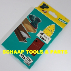 Schuurbladen voor multischuurmachines 102x62/93 bruin korrel 120 | 1814